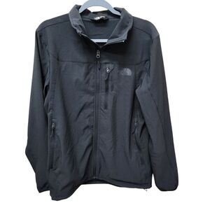 The North Face Windwall‎ Softshell Black Jacket Full Zip Size Medium